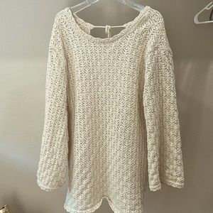 NWT H & M knit cover up - soft beige
